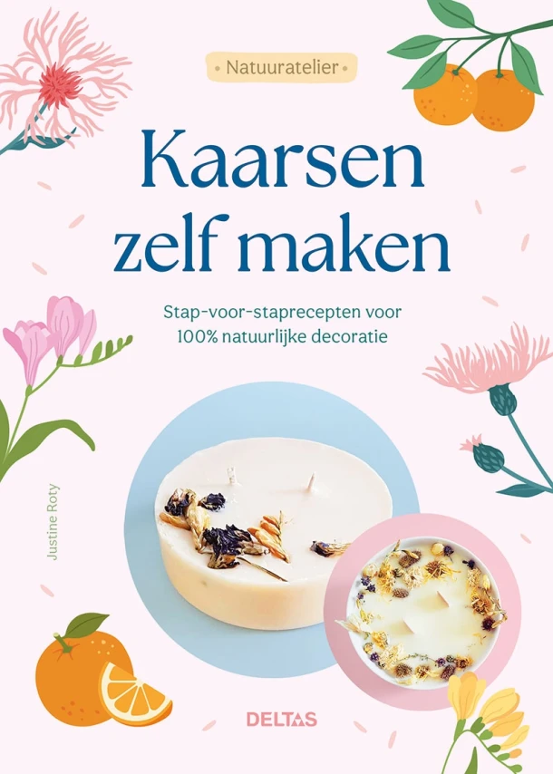 Kaarsen zelf maken – JUSTINE ROTY – boek cover