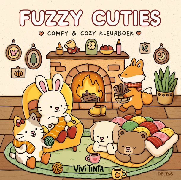 Fuzzy Cuties Cute & Comfy kleurboek Vivi Tinta