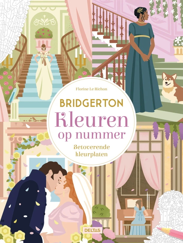 Bridgerton kleuren op nummer – FLORINE LE RICHON – boek cover