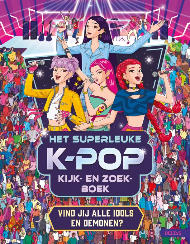 Het superleuke K-Pop kijk-en zoekboek – BRYONY DAVIES – boek cover