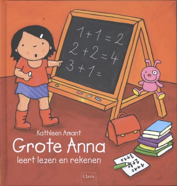 Grote Anna leert lezen en rekenen – Kathleen Amant – boek cover