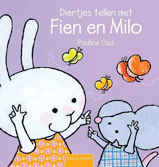 Diertjes tellen met Fien en Milo – Pauline Oud – boek cover