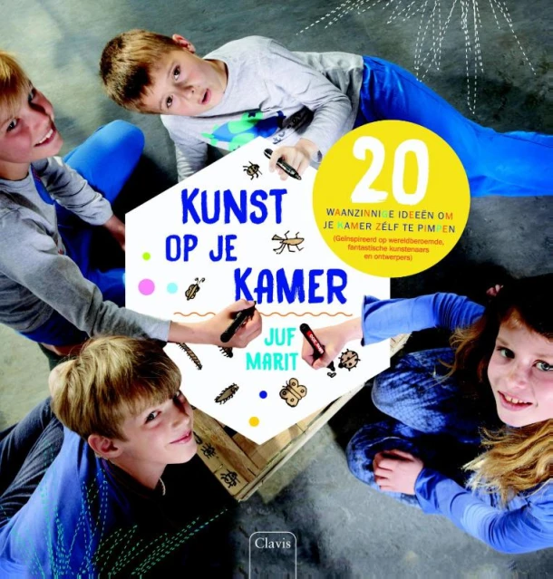 Kunst op je kamer – Juf Marit – boek cover