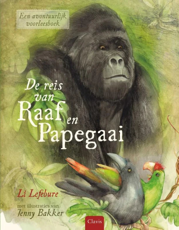 De reis van Raaf en Papegaai – Li Lefébure – boek cover