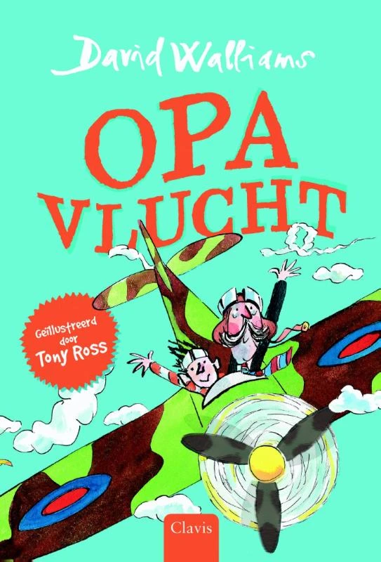 Opa vlucht – David Walliams – boek cover