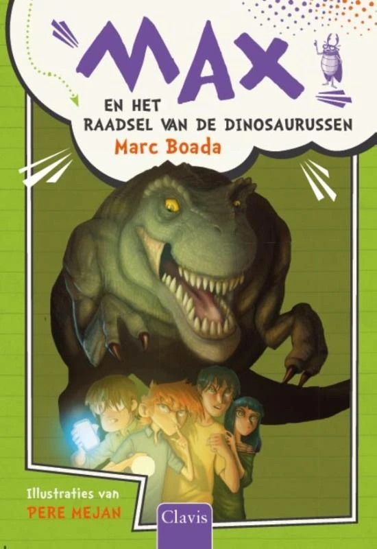 Max en het geheim van de dinosaurussen – Marc Boada – boek cover