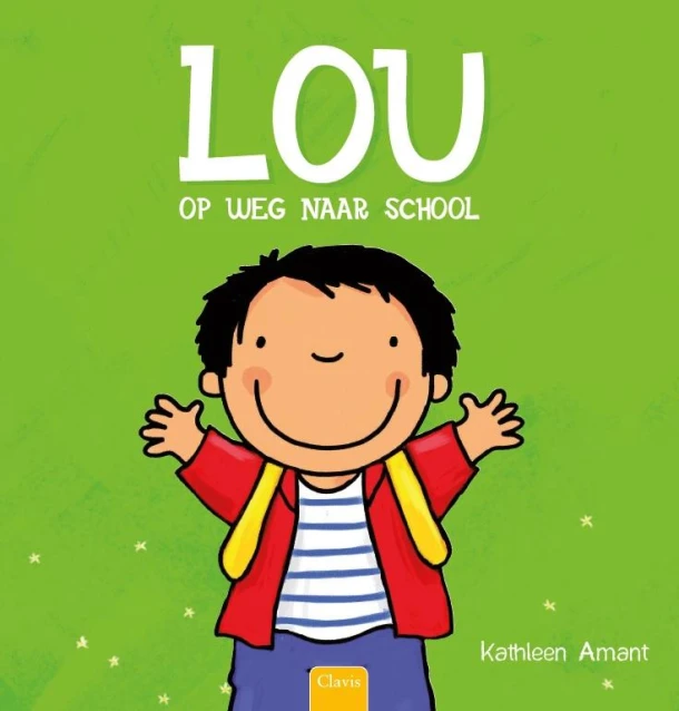 Lou op weg naar school – Kathleen Amant – boek cover