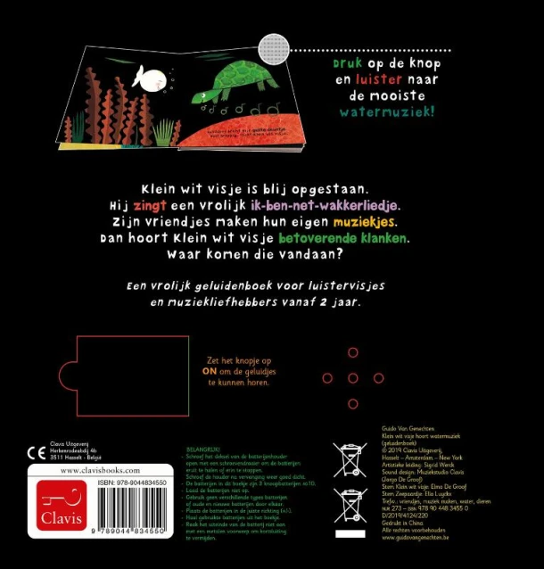 Klein wit visje hoort watermuziek – boek cover