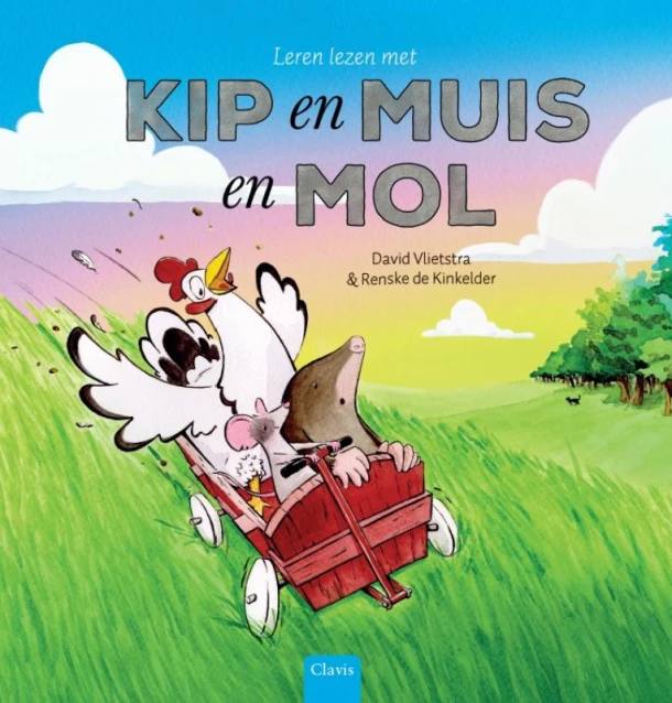 Leren lezen met Kip en Muis en Mol – David Vlietstra – boek cover