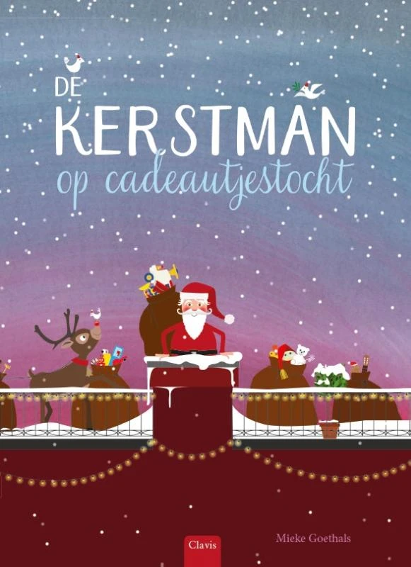 De kerstman op cadeautjestocht – Mieke Goethals – boek cover