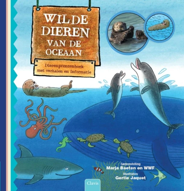 Wilde dieren van de oceaan – Marja Baeten – boek cover