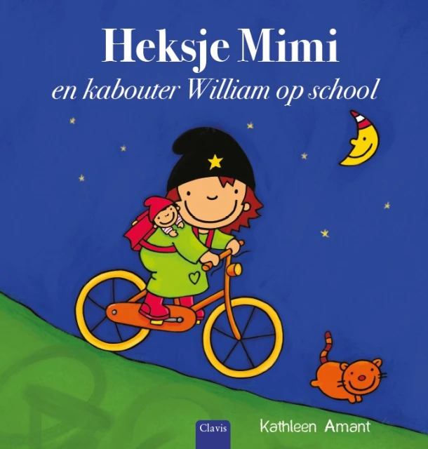 Heksje Mimi en kabouter William op school – Kathleen Amant – boek cover