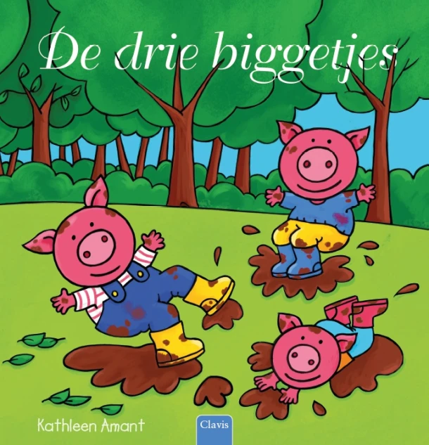 De drie biggetjes – Kathleen Amant – boek cover