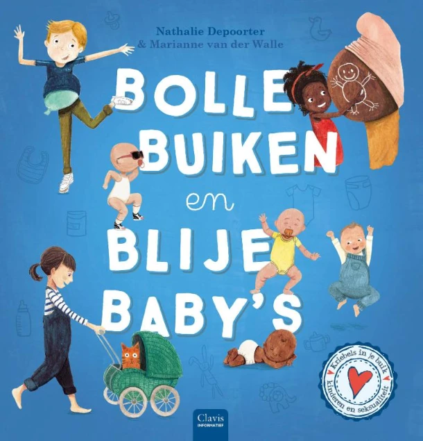 Bolle buiken en blije baby's – Nathalie Depoorter – boek cover