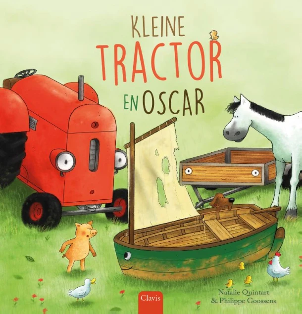 Kleine Tractor en Oscar – Natalie Quintart – boek cover