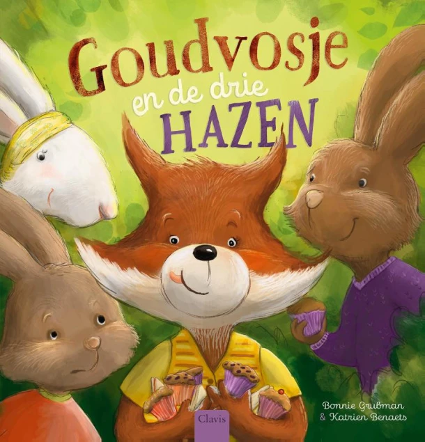Goudvosje en de drie hazen – Bonnie Grubman – boek cover