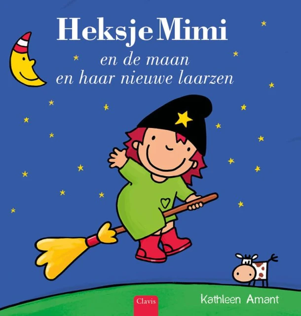 Heksje Mimi en de maan en haar nieuwe laarzen – Kathleen Amant – boek cover