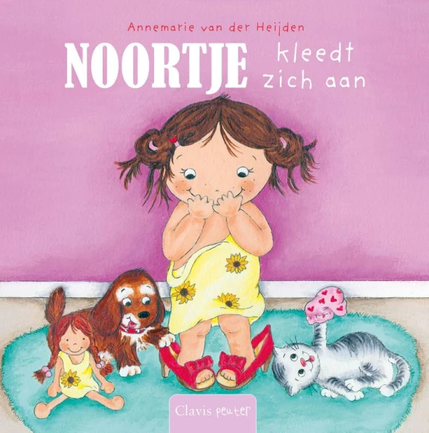 Noortje kleedt zich aan – Annemarie van der Heijden – boek cover