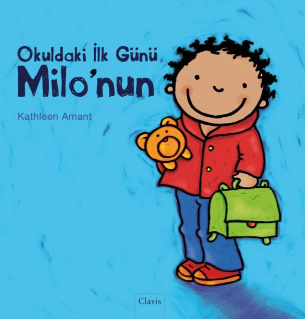 De eerste schooldag van Milan ( POD Turkse editie) – Kathleen Amant – boek cover