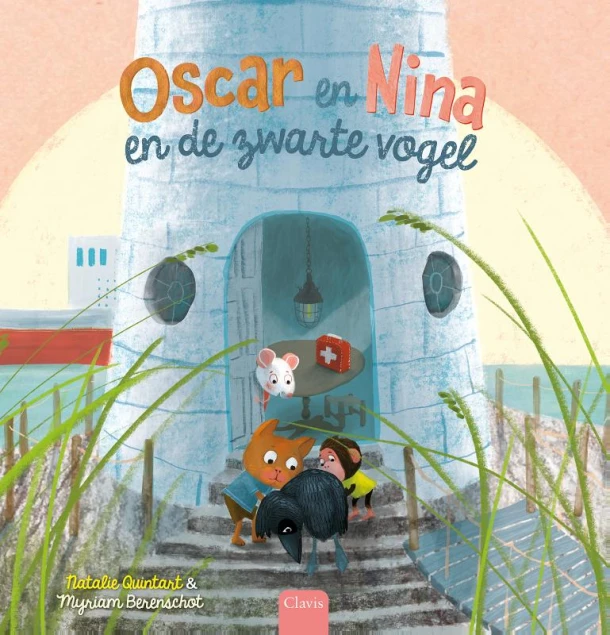 Oscar en Nina en de zwarte vogel – Natalie Quintart – boek cover