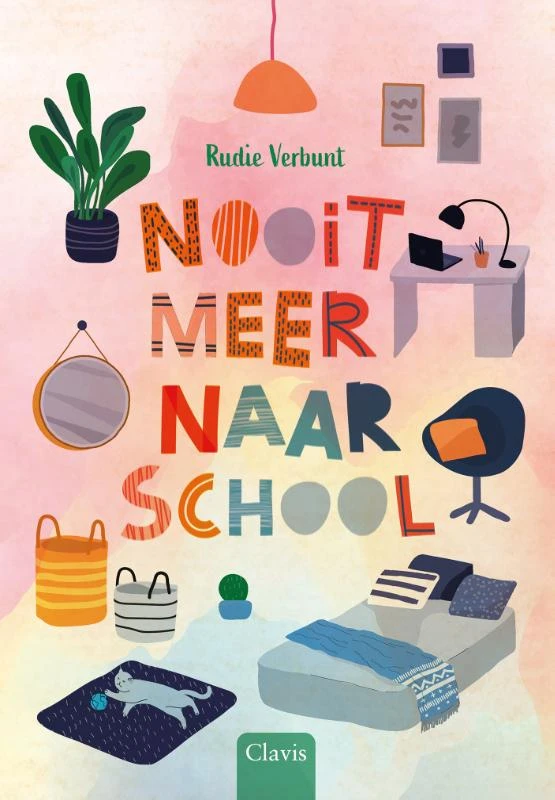 Nooit meer naar school – Rudie Verbunt – boek cover
