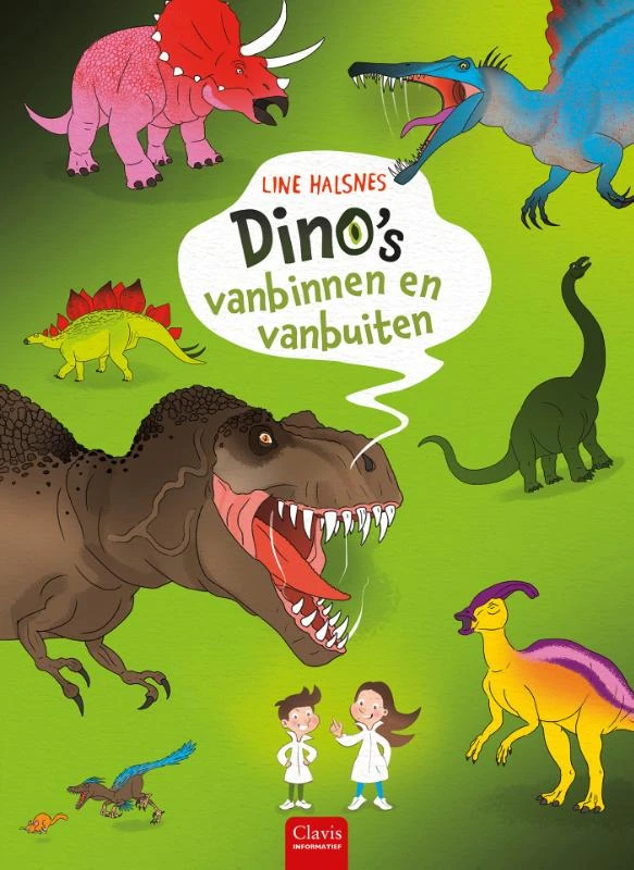 Dino's vanbinnen en vanbuiten – Line Halsnes – boek cover