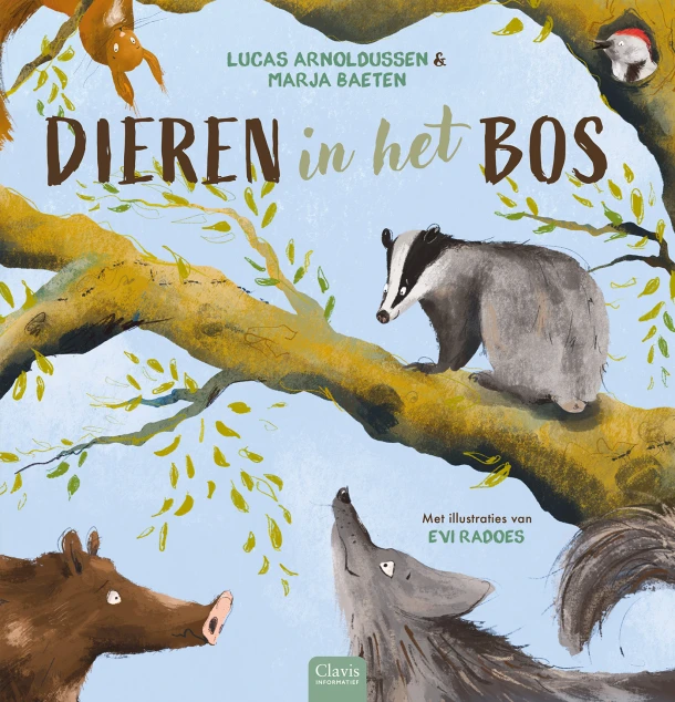 Dieren in het bos – Marja Baeten – boek cover