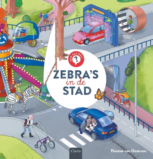 Zebra's in de stad – Thomas van Oostrum – boek cover