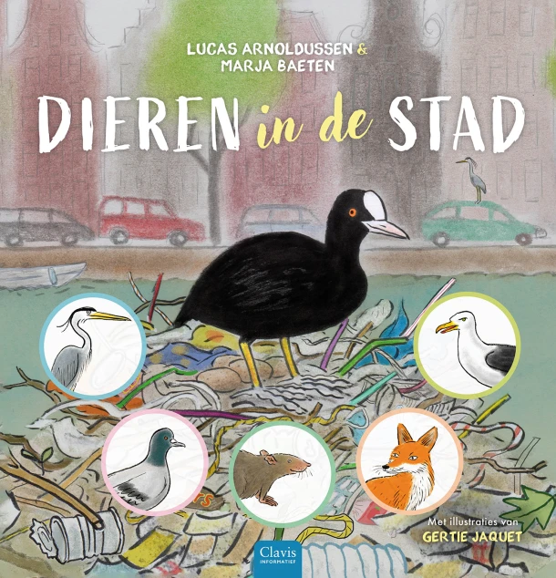 Dieren in de stad – Marja Baeten – boek cover