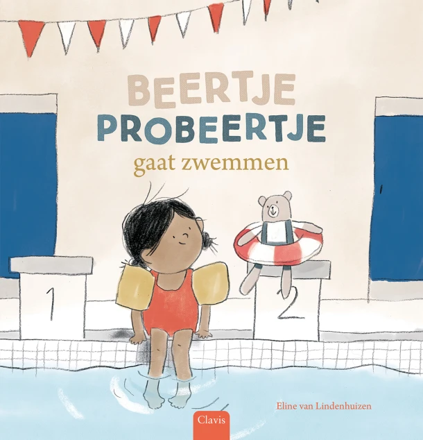 Beertje Probeertje gaat zwemmen – Clavis Uitgeverij – boek cover