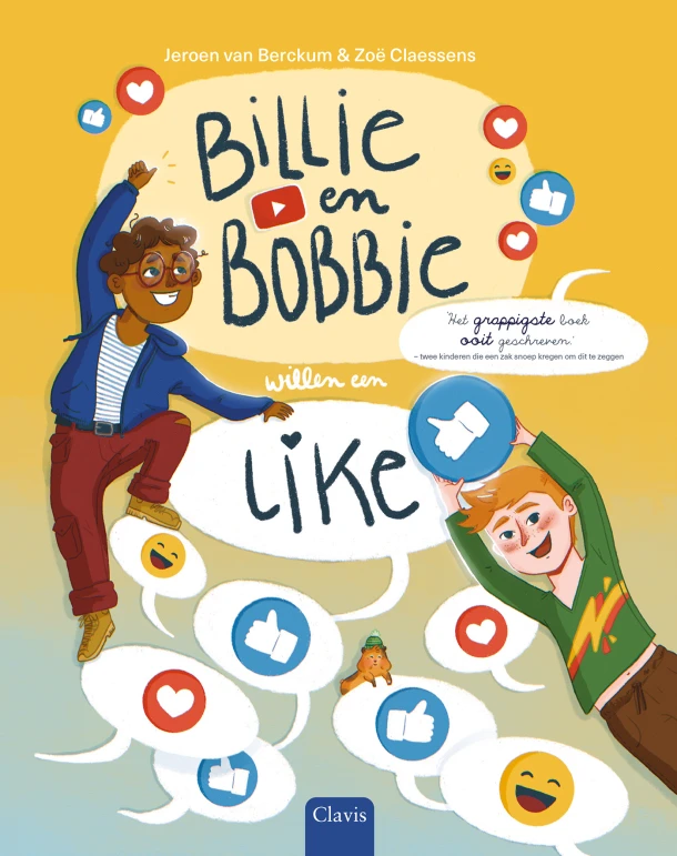 Billie en Bobbie willen een like – Jeroen van Berckum – boek cover