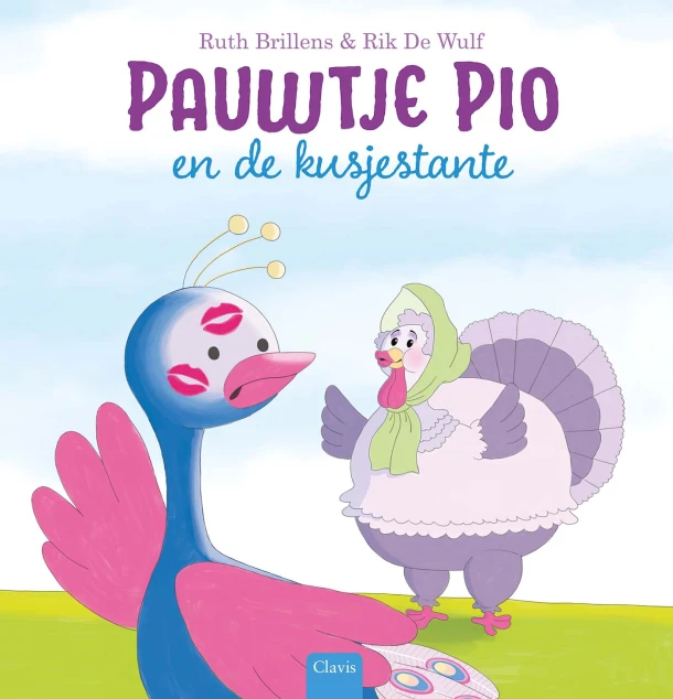 Pauwtje Pio en de kusjestante – Ruth Brillens – boek cover