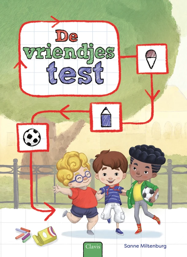 De vriendjestest – Sanne Miltenburg – boek cover
