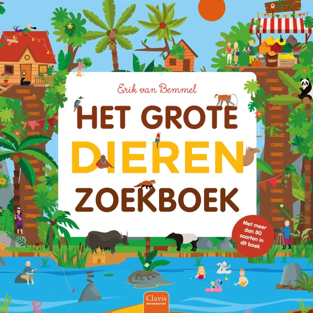 Het grote dierenzoekboek – Erik van Bemmel – boek cover