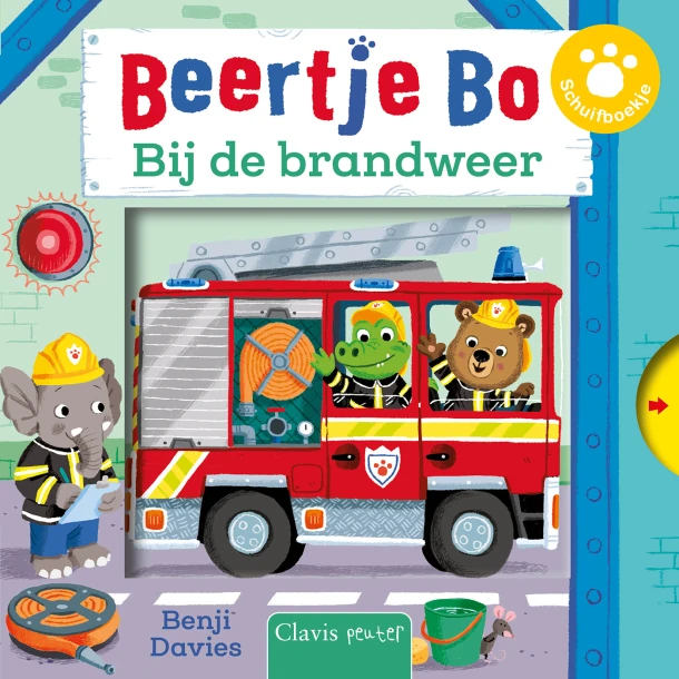 Bij de brandweer – Benji Davies – boek cover