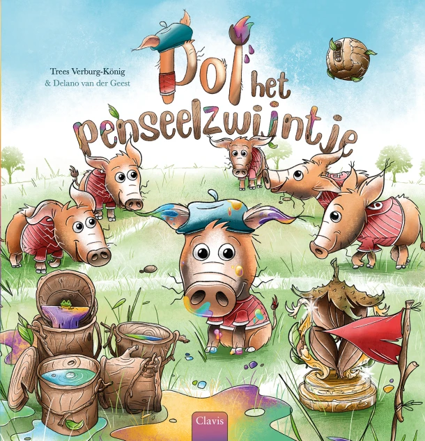 Pol het penseelzwijntje – Trees Verburg-König – boek cover