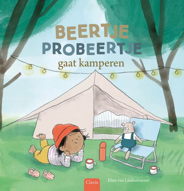 Beertje Probeertje gaat kamperen – Clavis Uitgeverij – boek cover