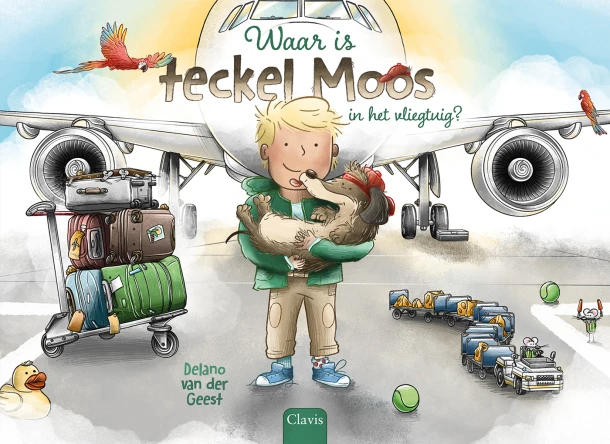 Waar is teckel Moos in het vliegtuig? – Delano van der Geest – boek cover