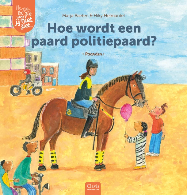 Hoe wordt een paard politiepaard? – Marja Baeten – boek cover