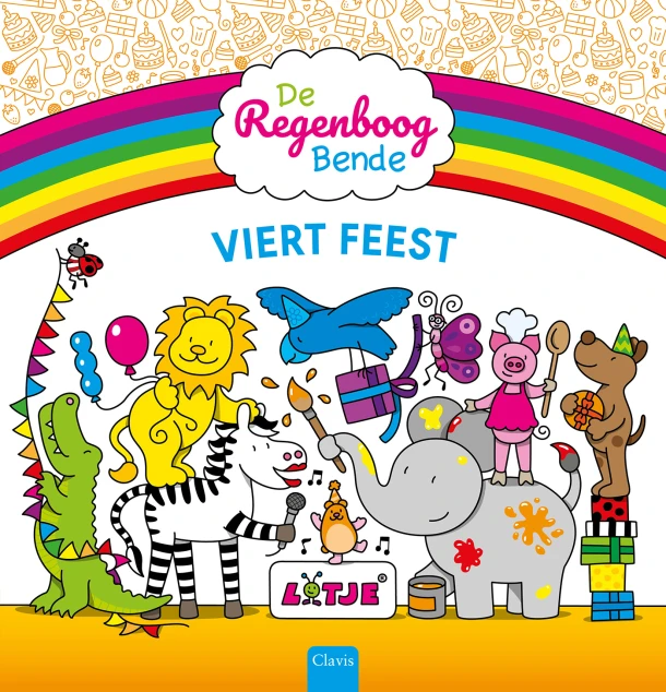 De Regenboogbende viert feest – Lotje – boek cover
