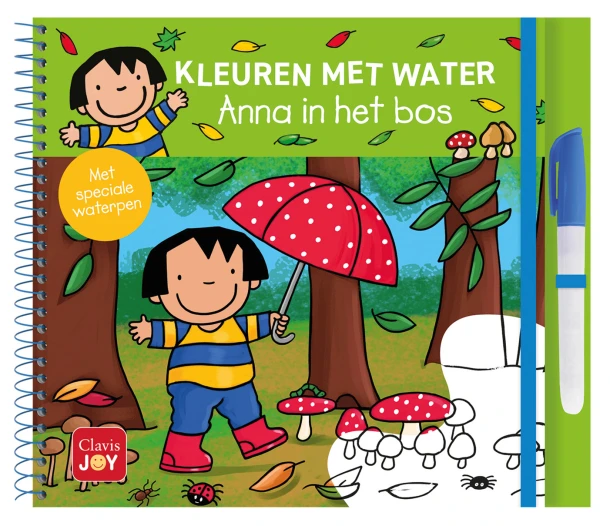 Kleuren met water. Anna in het bos – Kathleen Amant – boek cover