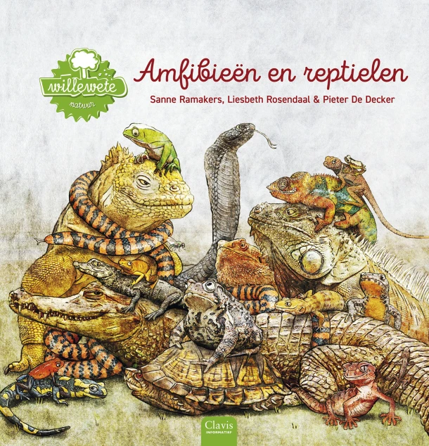 Amfibieën en reptielen – Sanne Ramakers – boek cover