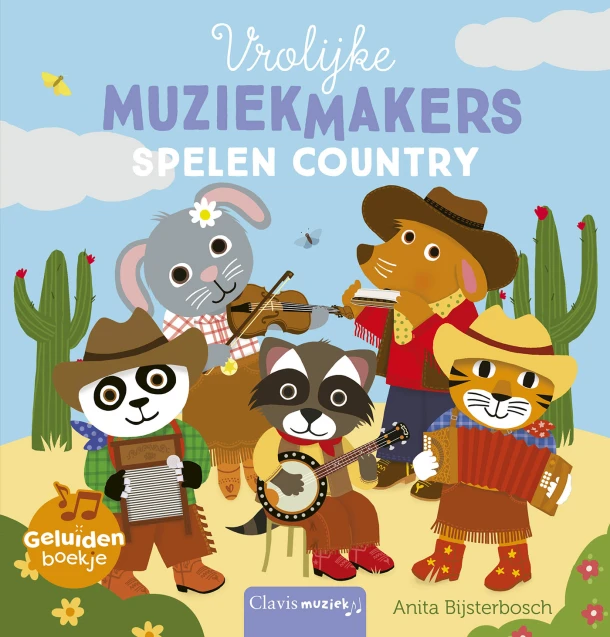 Vrolijke muziekmakers spelen country – Anita Bijsterbosch – boek cover