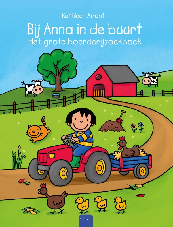 Bij Anna in de buurt. Het grote boerderijzoekboek – Kathleen Amant – boek cover