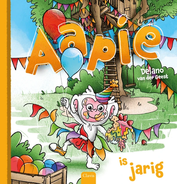 Aapie is jarig – Delano van der Geest – boek cover
