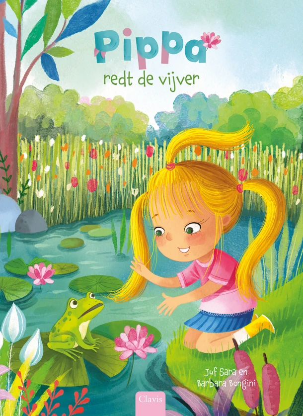 Pippa redt de vijver – Juf Sara – boek cover