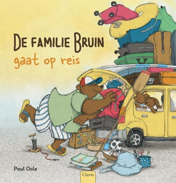 De familie Bruin gaat op reis – Paul Oole – boek cover