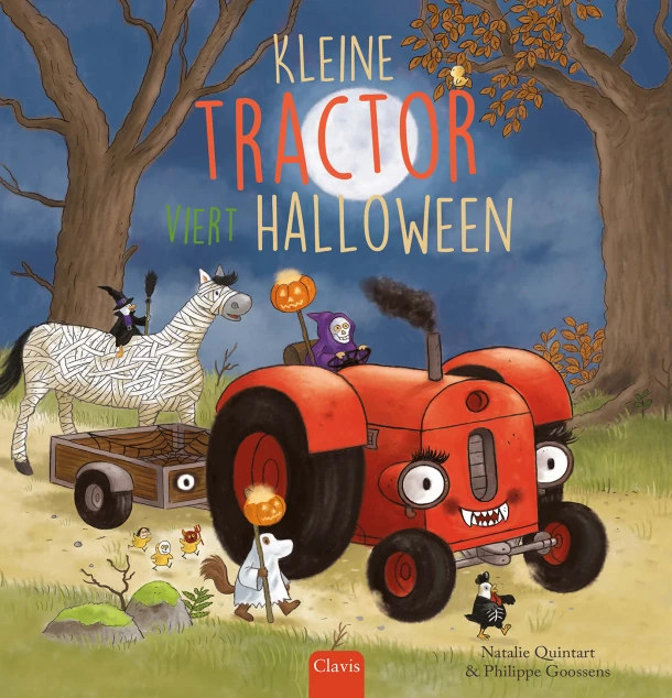 Kleine Tractor viert Halloween – Natalie Quintart – boek cover