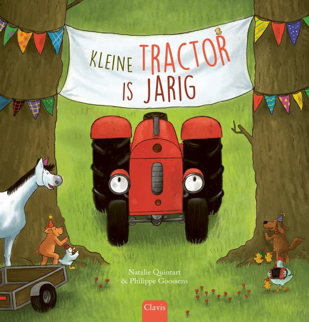 Kleine Tractor is jarig – Natalie Quintart – boek cover