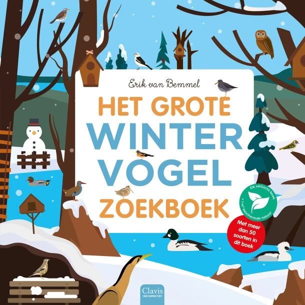 Het grote wintervogelzoekboek – Erik van Bemmel – boek cover